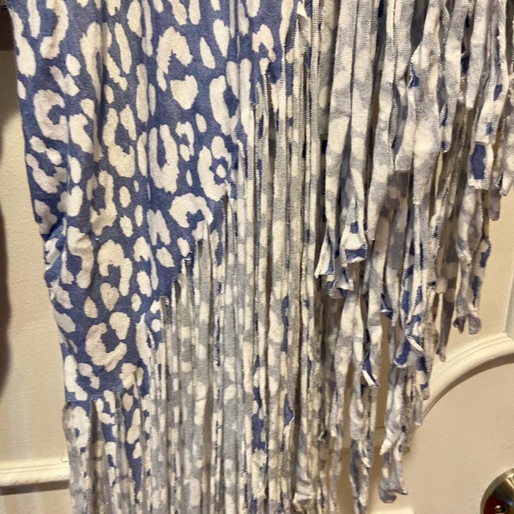 Nwot Bucket List Leopard Print Fringe Top - image 6